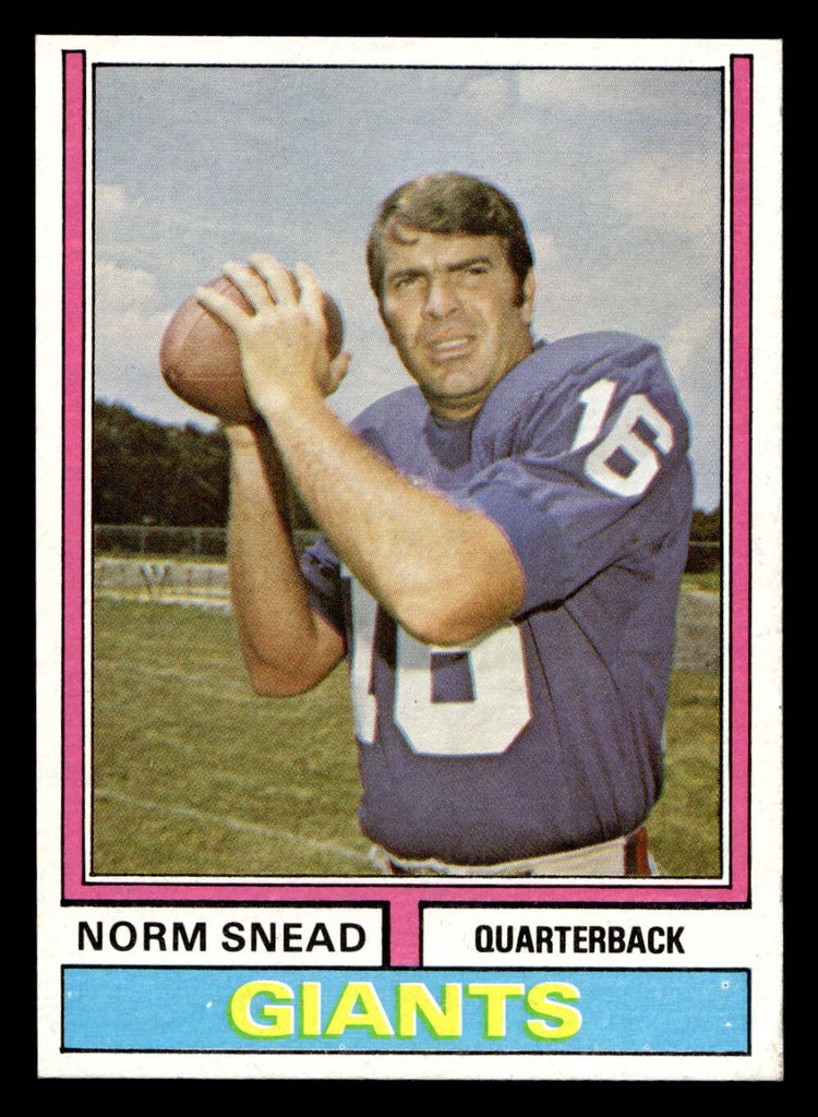 1974 Topps #23 Norm Snead Near Mint  ID: 484852