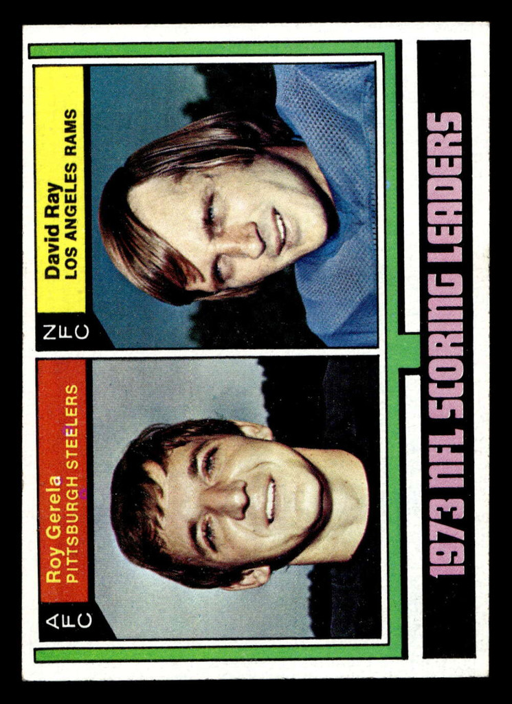 1974 Topps #331 Roy Gerela/David Ray 1973 Scoring Leaders Very Good  ID: 485791