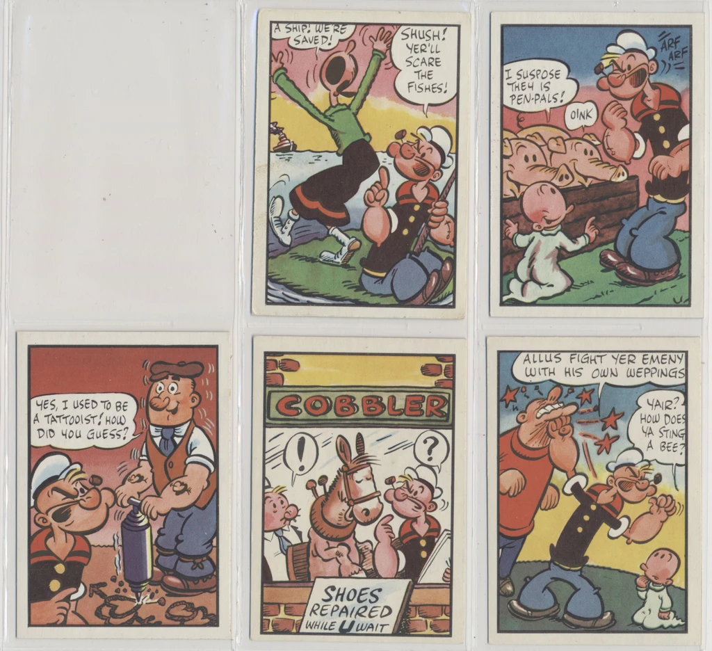 1959 Chix Confectionary (England)  Popeye  lot of 12/50 with 1 duplicate  #*sku36693