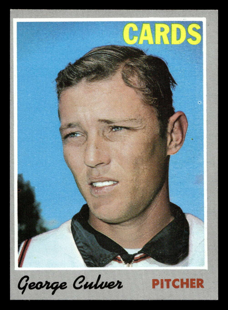1970 Topps #92 George Culver Near Mint  ID: 486827
