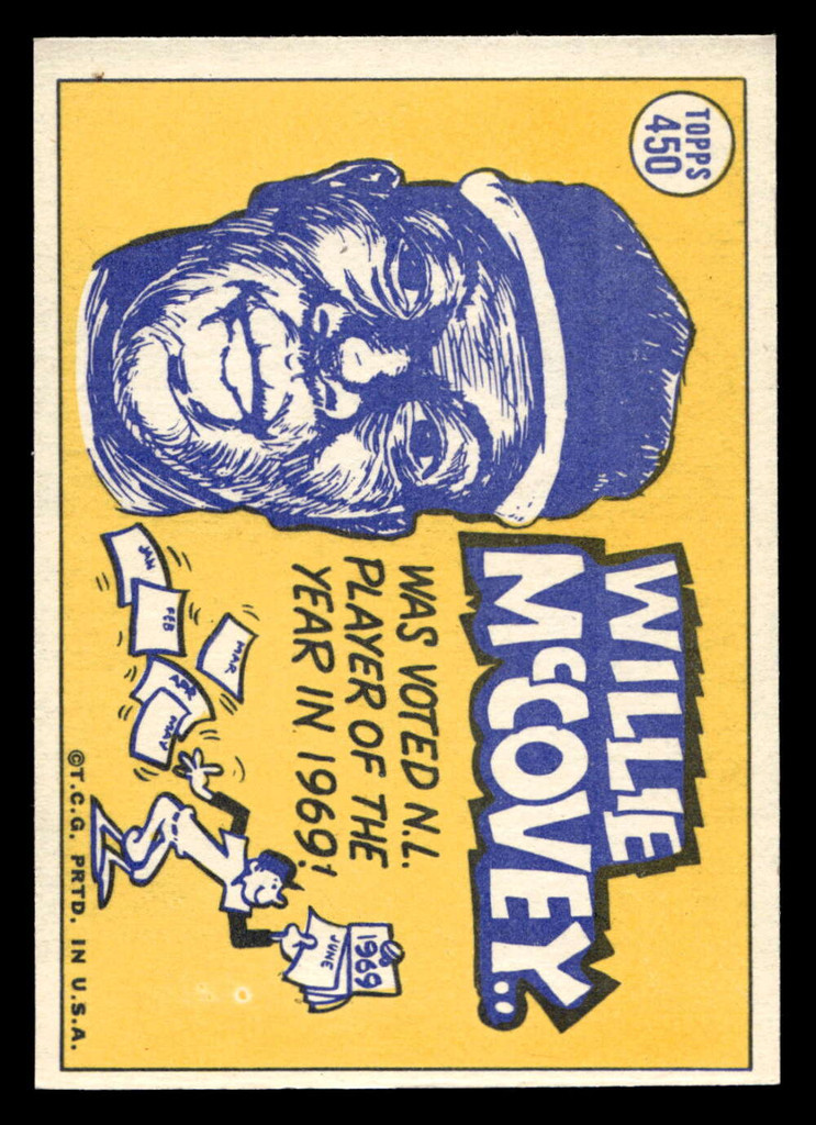 1970 Topps #450 Willie McCovey All-Star Near Mint  ID: 487427