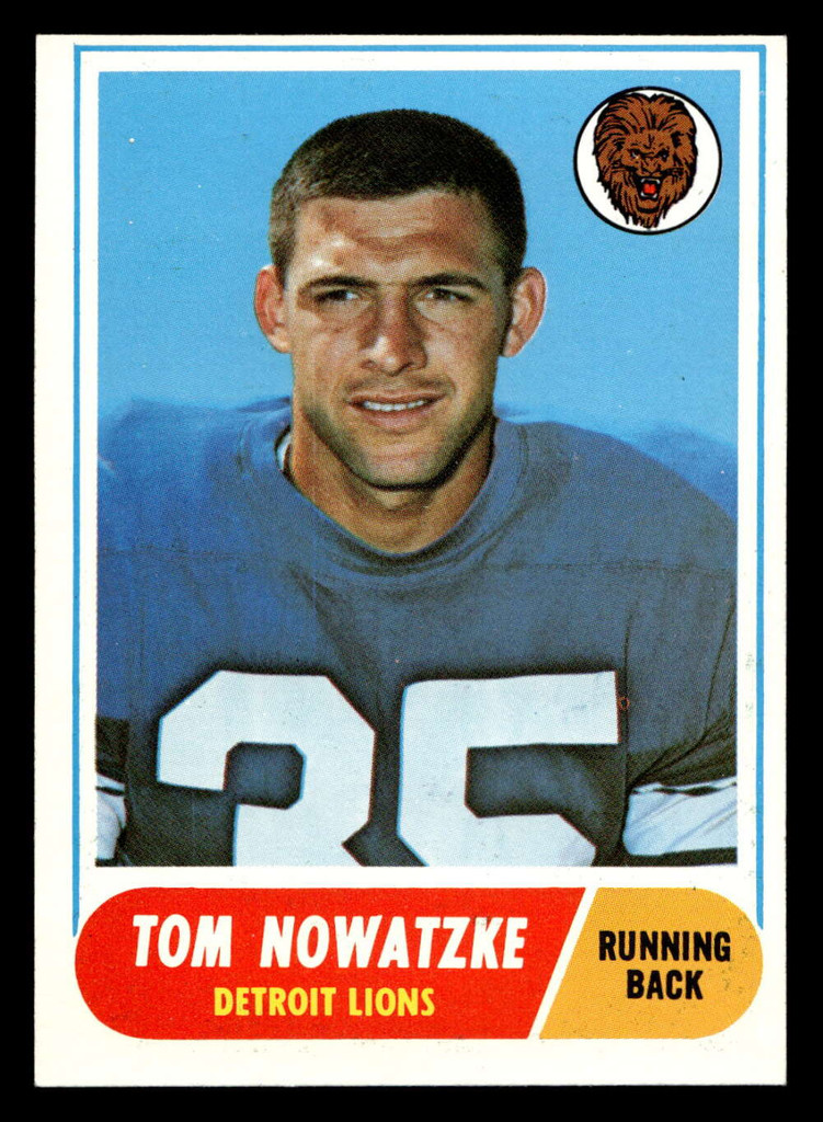1968 Topps #78 Tom Nowatzke Near Mint  ID: 487954
