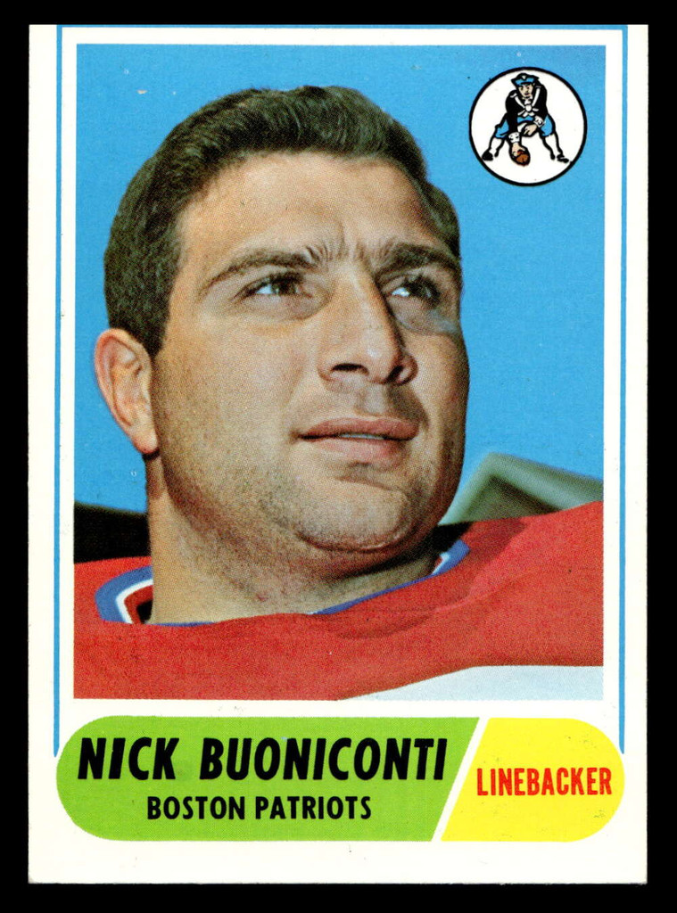 1968 Topps #124 Nick Buoniconti Near Mint  ID: 488114
