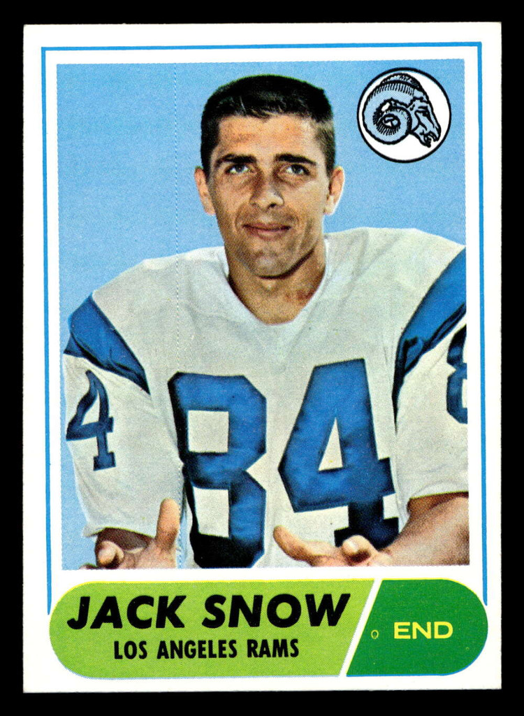 1968 Topps #184 Jack Snow Near Mint RC Rookie  ID: 488187