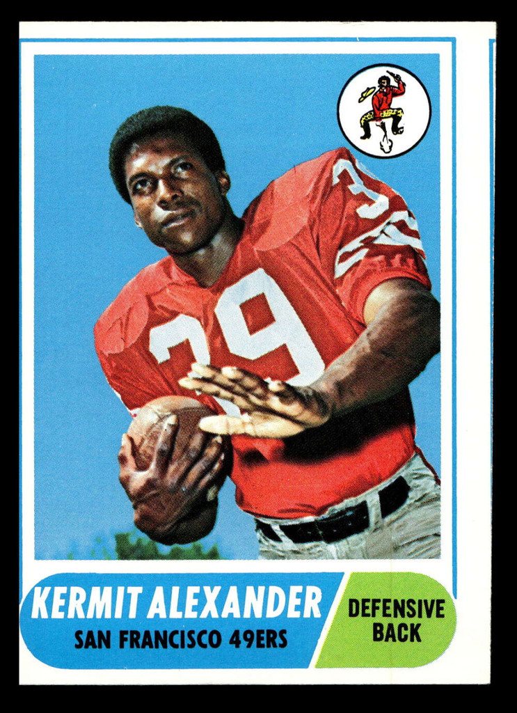 1968 Topps #191 Kermit Alexander Near Mint Miscut 