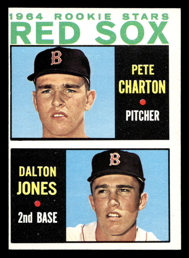 1964 Topps #459 Pete Charton/Dalton Jones Red Sox Rookies Ex-Mint RC Rookie  ID: 489930