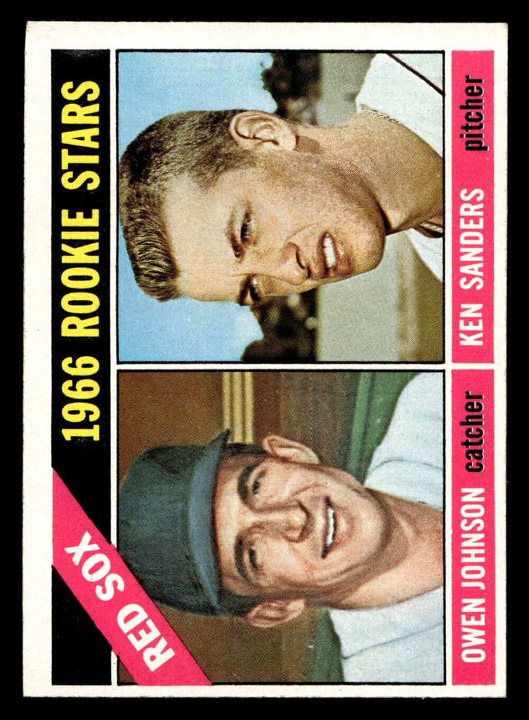 1966 Topps #356 Owen Johnson/Ken Sanders Red Sox Rookies Ex-Mint RC Rookie 