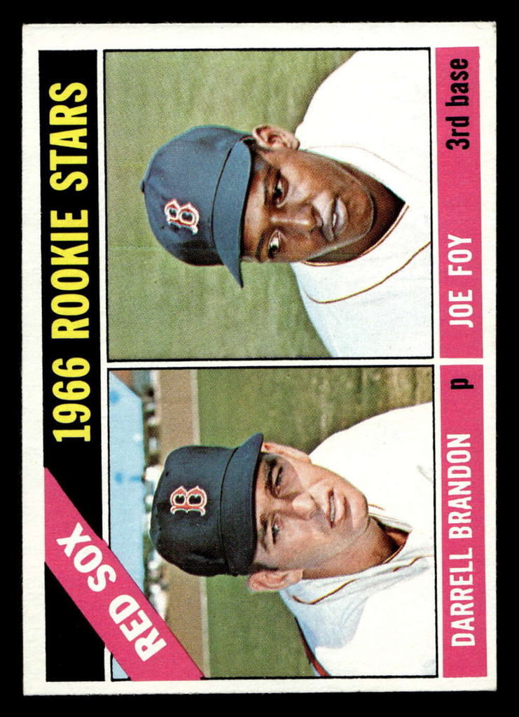 1966 Topps #456 Darrell Brandon/Joe Foy Red Sox Rookies Ex-Mint RC Rookie  ID: 492504