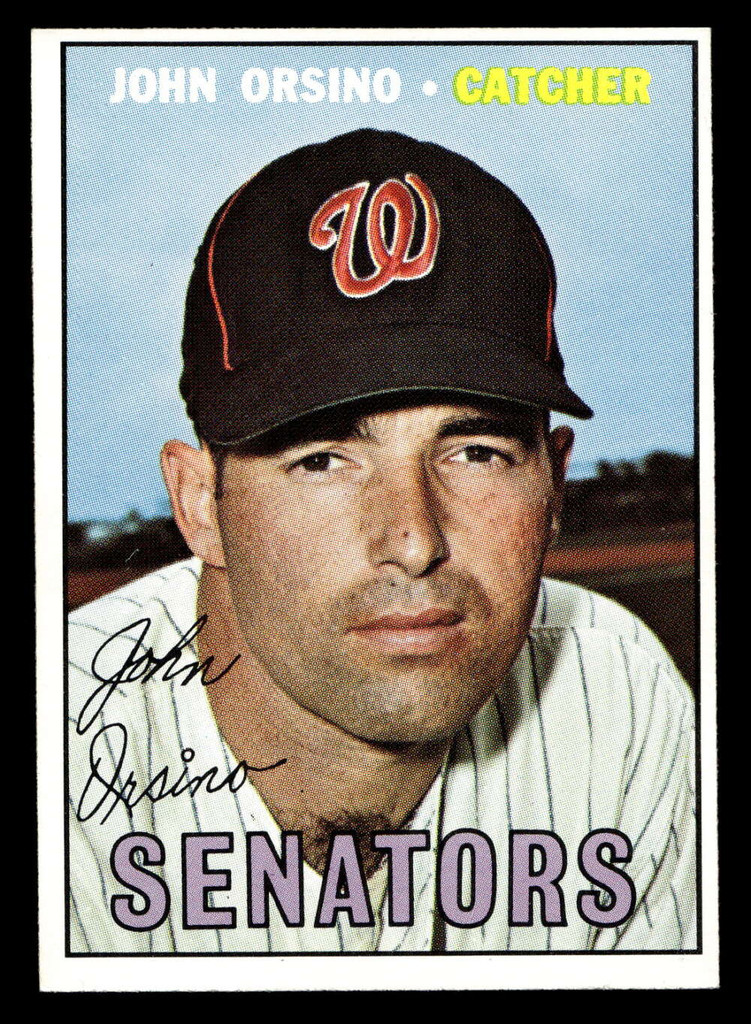 1967 Topps #207 John Orsino Near Mint  ID: 493370