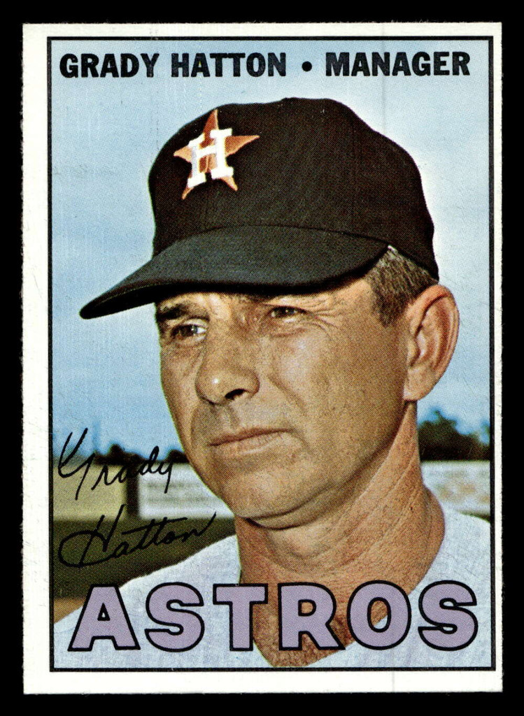 1967 Topps #347 Grady Hatton MG Ex-Mint  ID: 493631