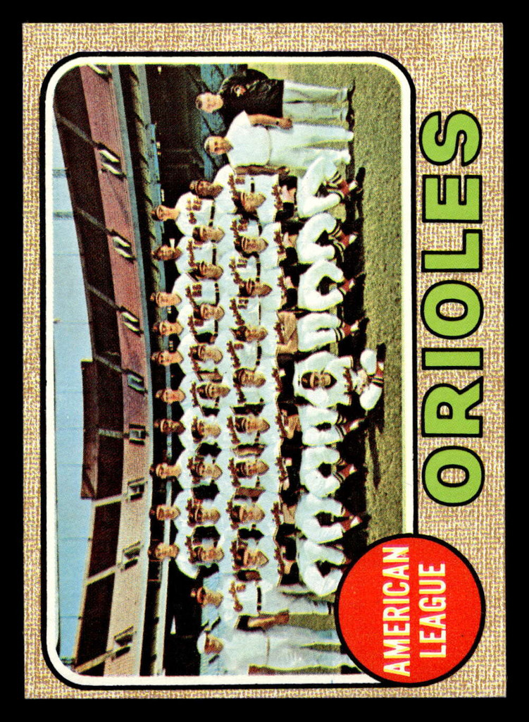 1968 Topps #334 Orioles Team Near Mint  ID: 494406