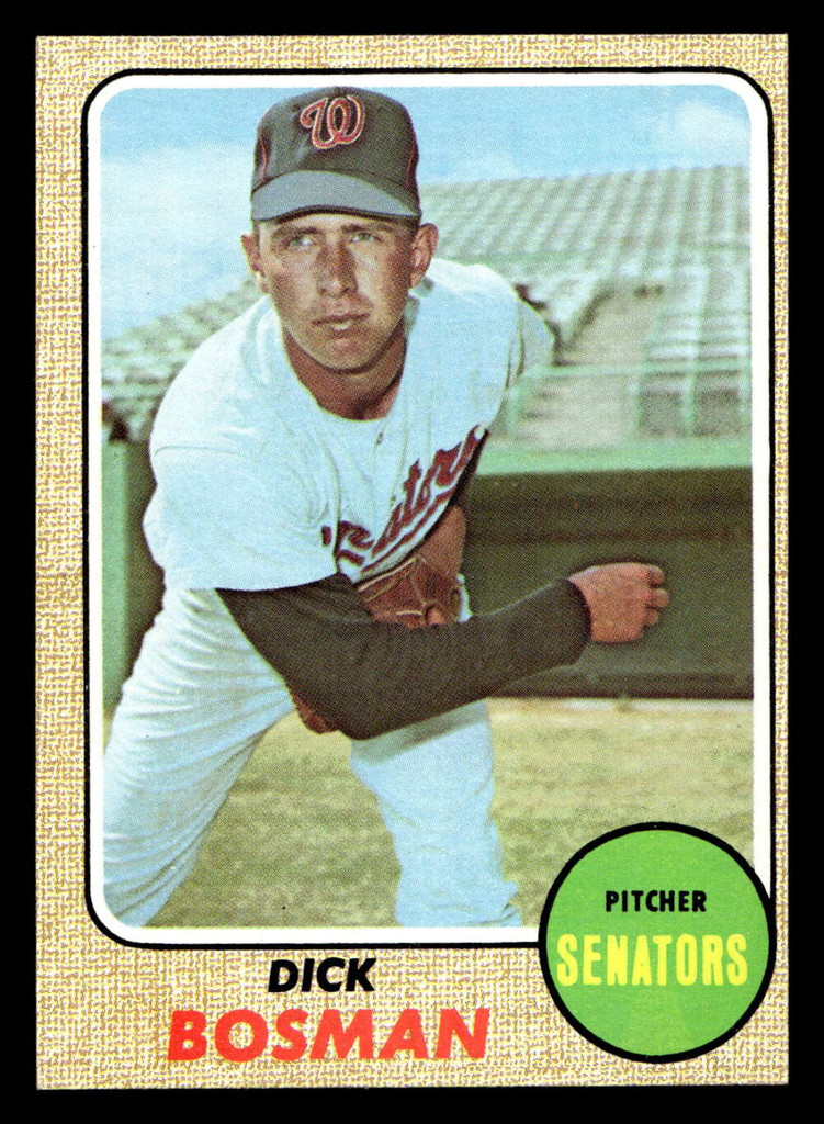 1968 Topps #442 Dick Bosman Near Mint  ID: 494548