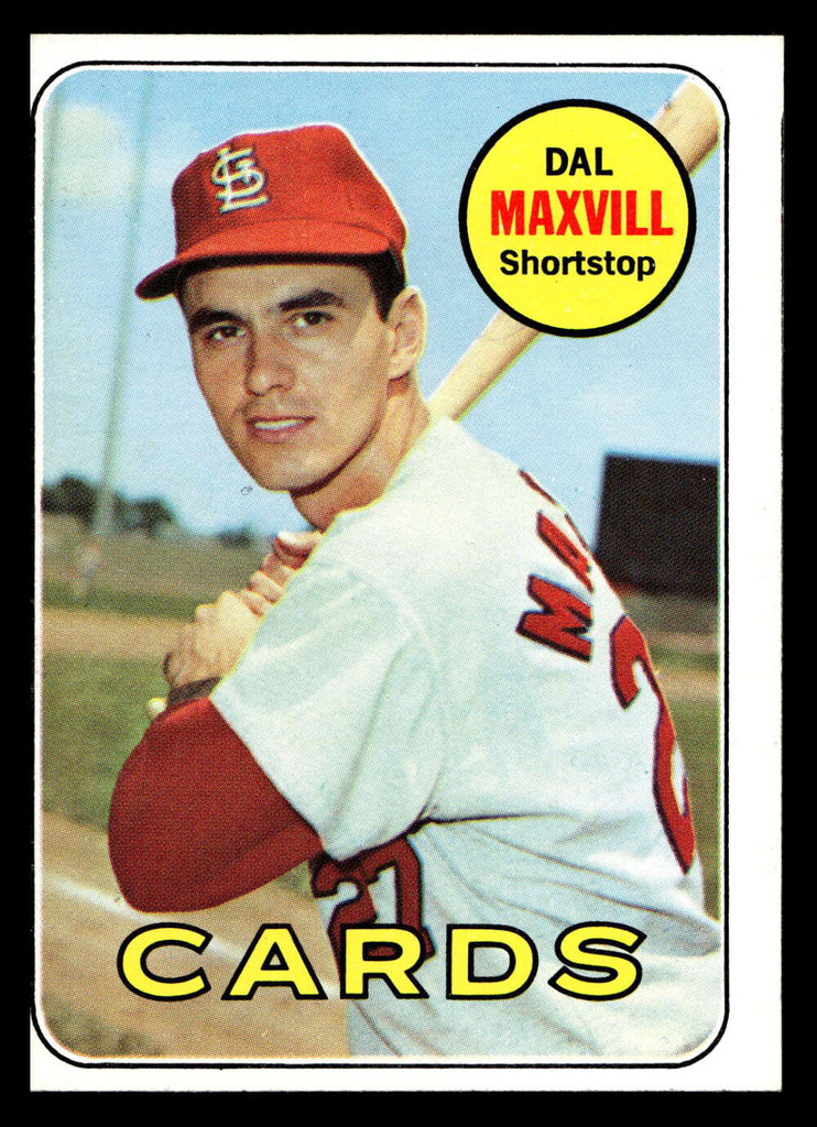 1969 Topps #320 Dal Maxvill Near Mint Miscut 