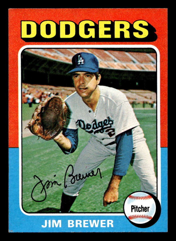 1975 Topps Mini #163 Jim Brewer Ex-Mint 
