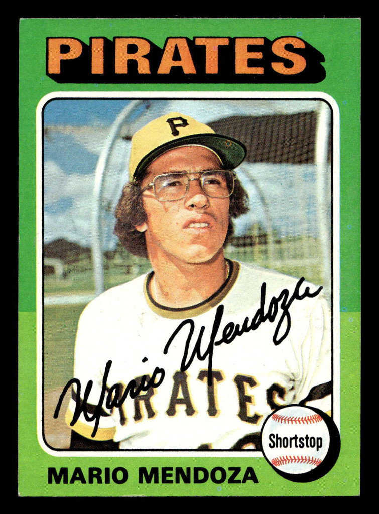1975 Topps Mini #457 Mario Mendoza Ex-Mint RC Rookie  ID: 496784