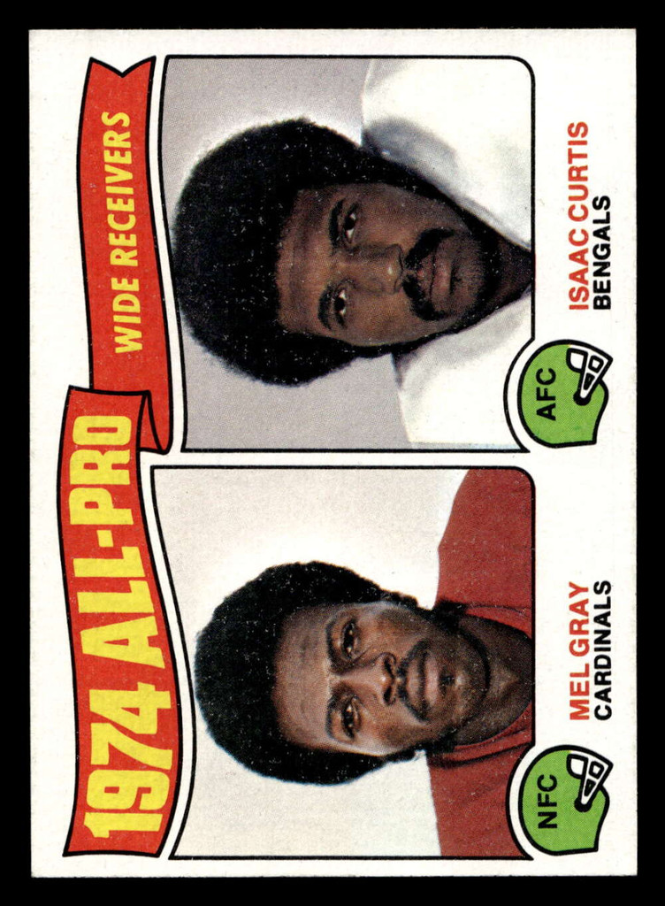 1975 Topps #211 Mel Gray/Isaac Curtis All-Pro Receivers Near Mint  ID: 497359