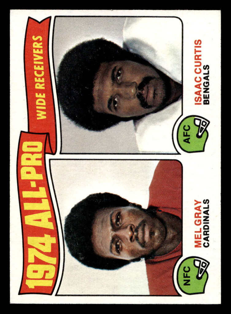 1975 Topps #211 Mel Gray/Isaac Curtis All-Pro Receivers Near Mint  ID: 497360