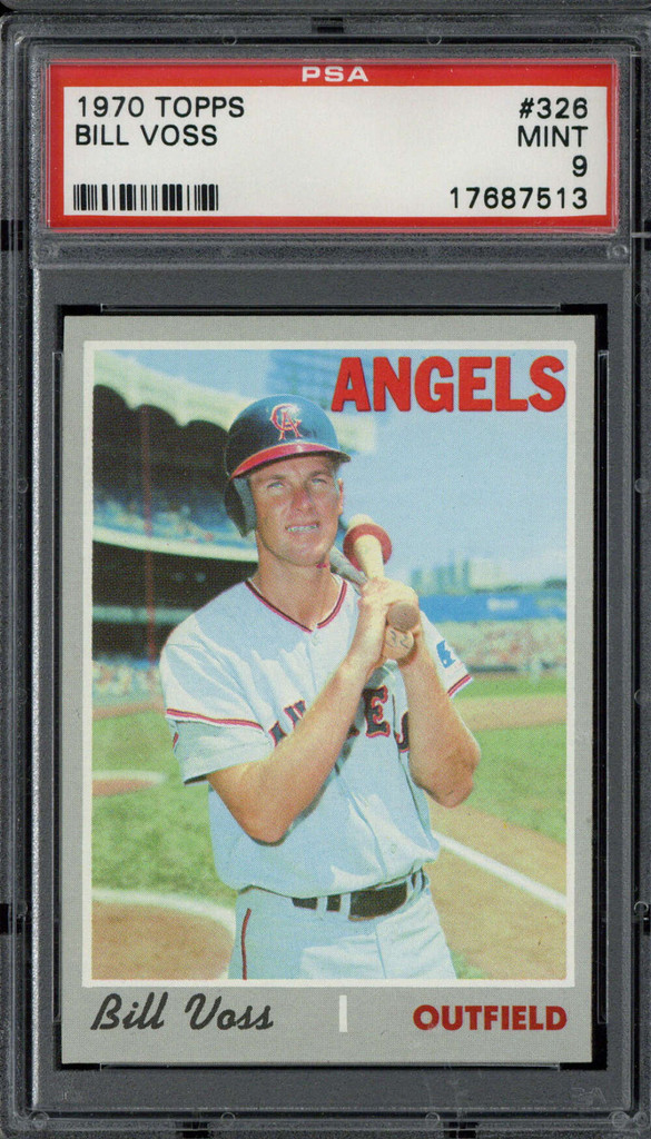 1970 Topps #326 Bill Voss Angels PSA 9 Mint