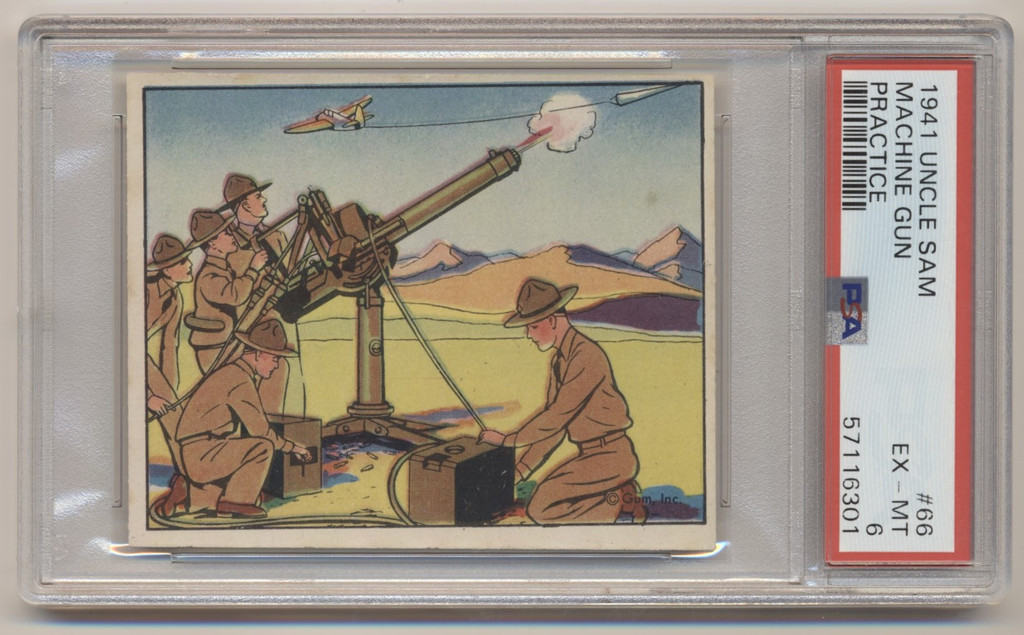 1941 Uncle Sam #66 Machine Gun Practice PSA 6 EX-MT  #*sku36813