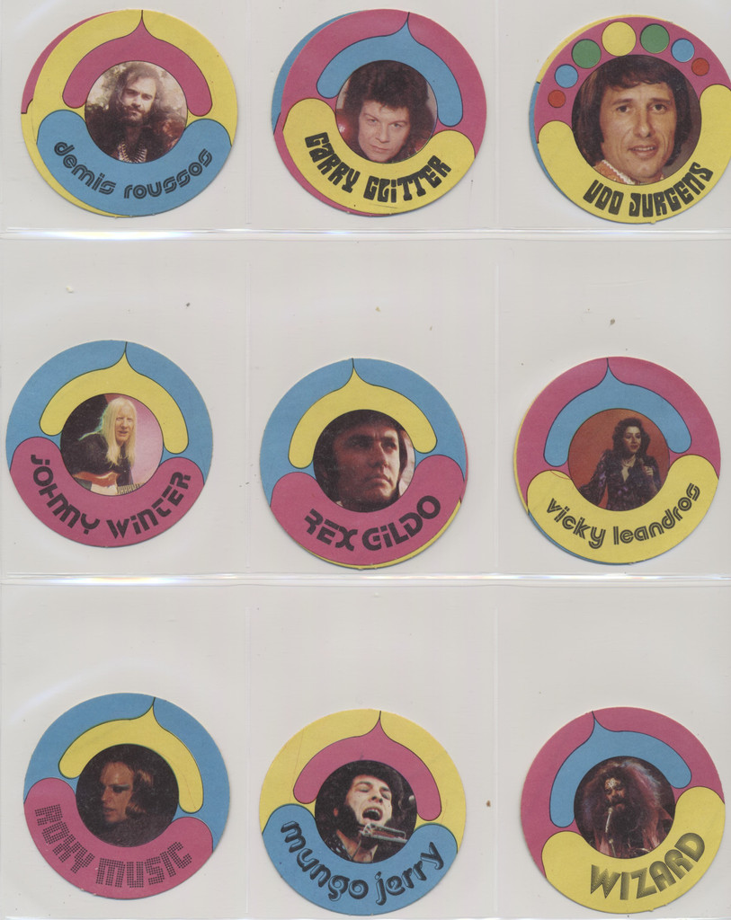 Circ 1970's Pop Rock Music Advertising Stickers  Lot of 70 (54 different)  #*sku36888