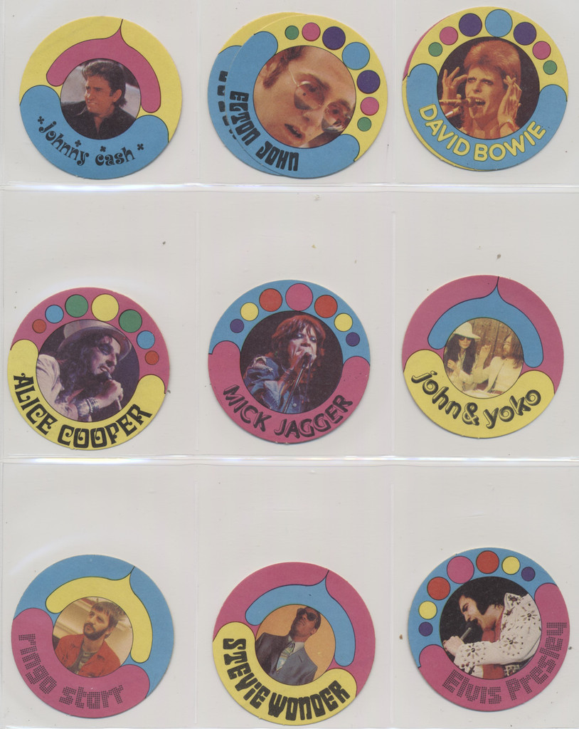 Circ 1970's Pop Rock Music Advertising Stickers  Lot of 70 (54 different)  #*sku36888