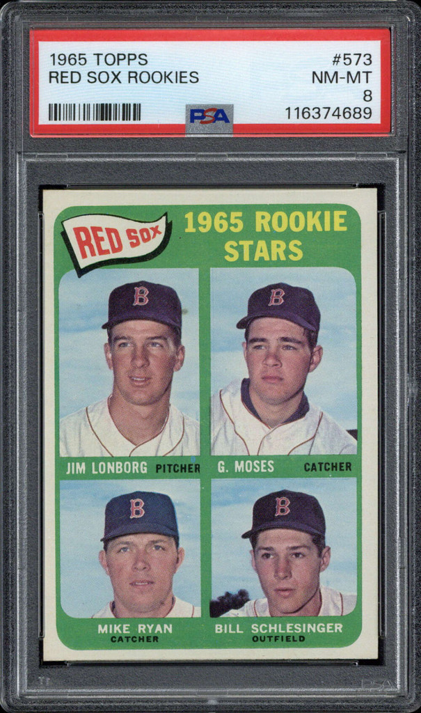 1965 Topps #573 Red Sox Rookie Stars Boston PSA 8 NM-Mint ID: 500085