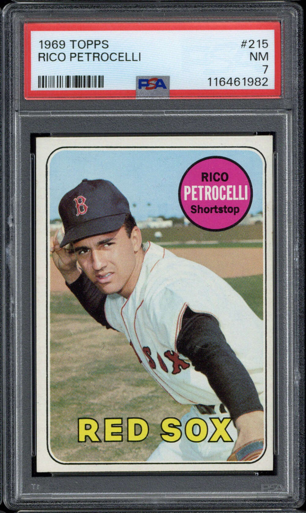 1969 Topps #215 Rico Petrocelli Red Sox PSA 7 Near Mint