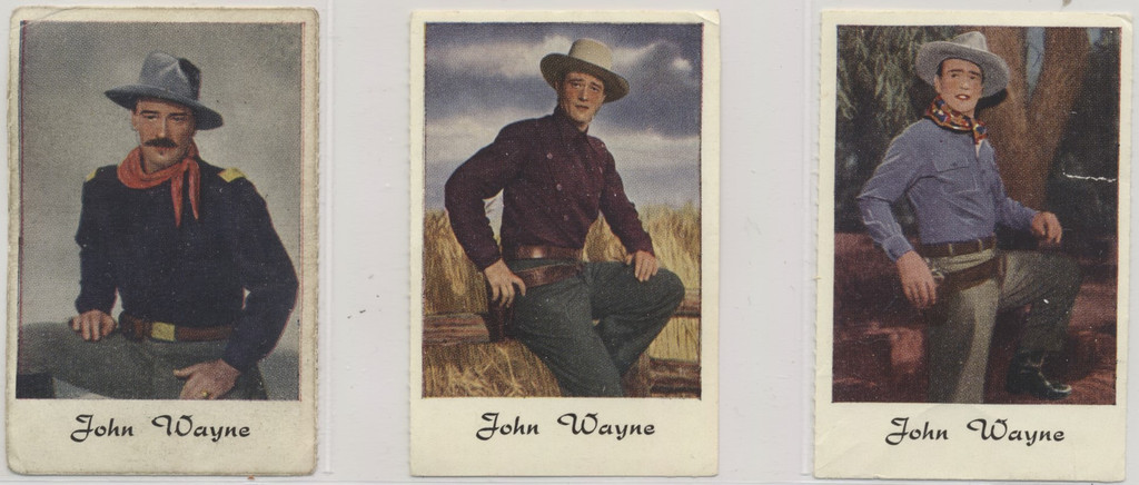 circ 1950's Holland John Wayne Lot of 3 (3 different) Blank Back  #*sku36897