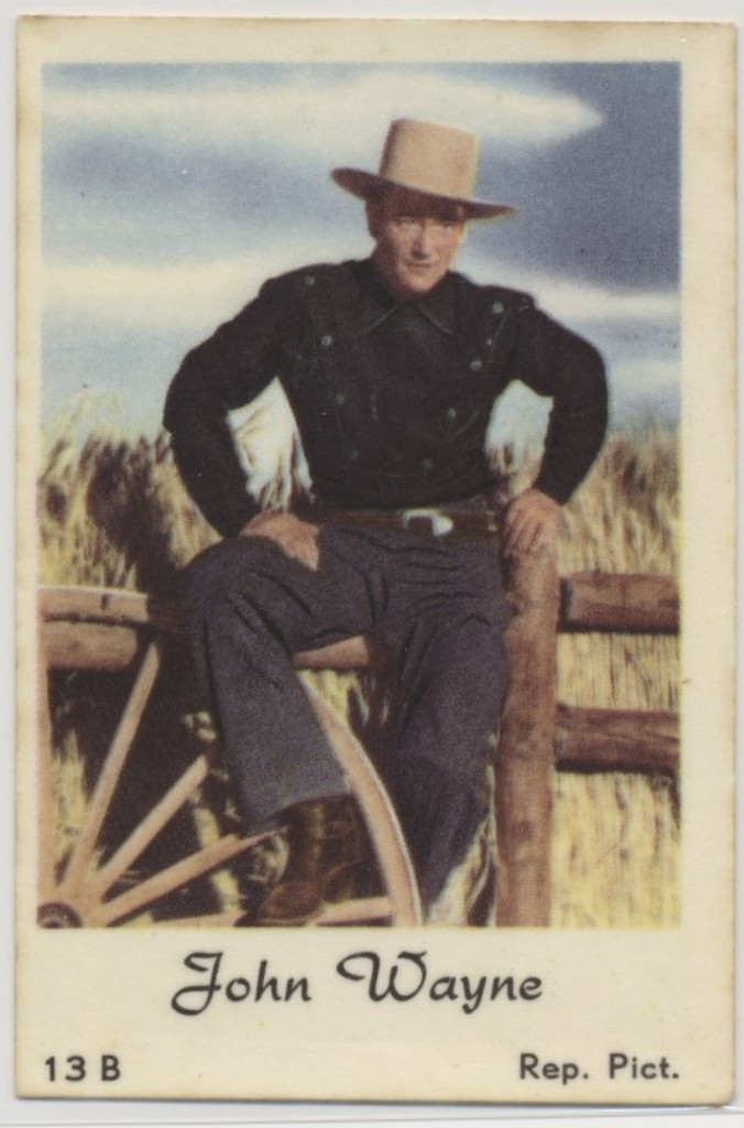 circ 1950's Rep. Pict. #13B John Wayne Blank Back  #*sku36899