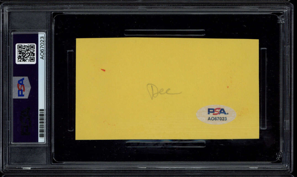 Walter O'Malley Cut Signature Dodgers Owner PSA 10 GEM MINT Signed Auto Slab