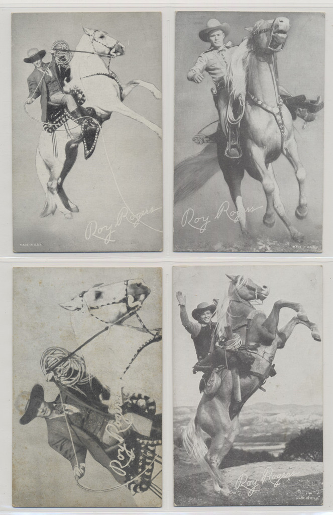 circ 1950's Roy Rogers on Horse Arcade Card Lot of 5  #*sku36911