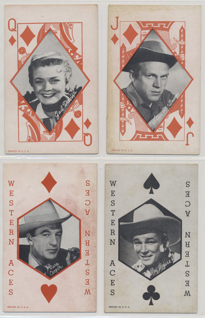 circ 1960's Western Aces Exhibit Cards  Lot of 9 Different  #*sku37483
