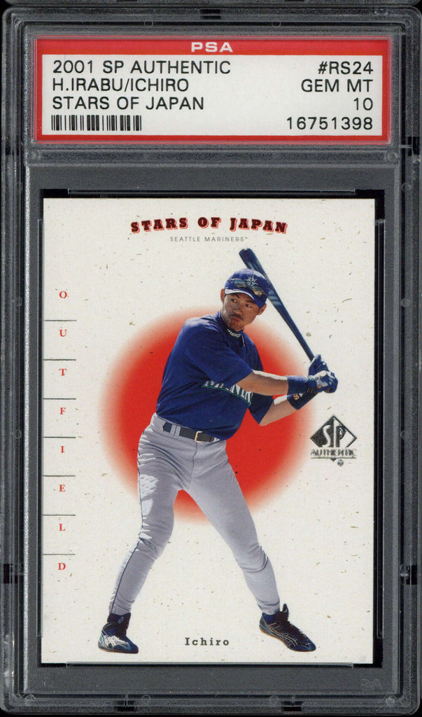 2001 SP Authentic Stars of Japan RS24 Ichiro Suzuki Irabu PSA 10 Gem Mint RC ID: 500513