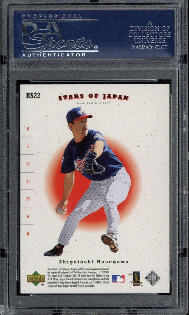 2001 SP Authentic Stars of Japan RS22 Ichiro Suzuki Hasegawa PSA 10 Gem Mint RC ID: 500514