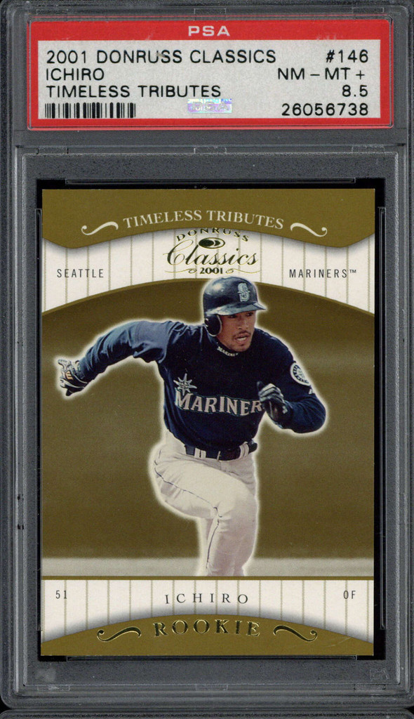 2001 Donruss Classics Timeless Tributes #146 Ichiro Suzuki PSA 8.5 RC /100