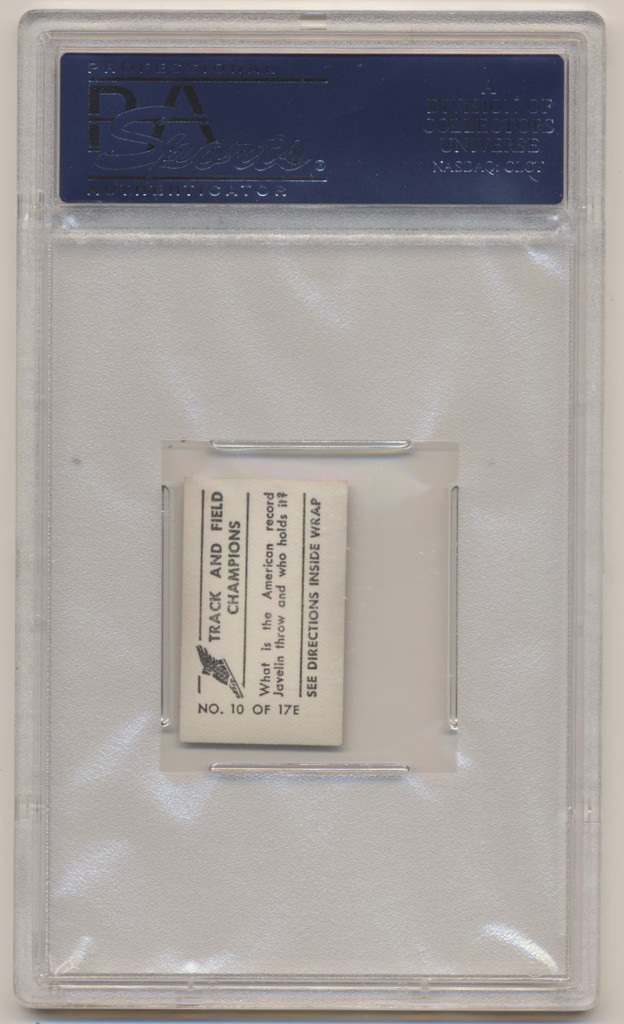 1948 Topps Magic Photos #10 Boyd Brown  Track & Field PSA 4  VG-EX  #*sku36936