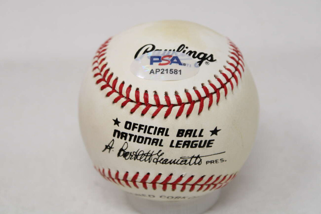 Eddie Mathews PSA/DNA Authenticated Auto Signed Baseball Braves ID: 500655