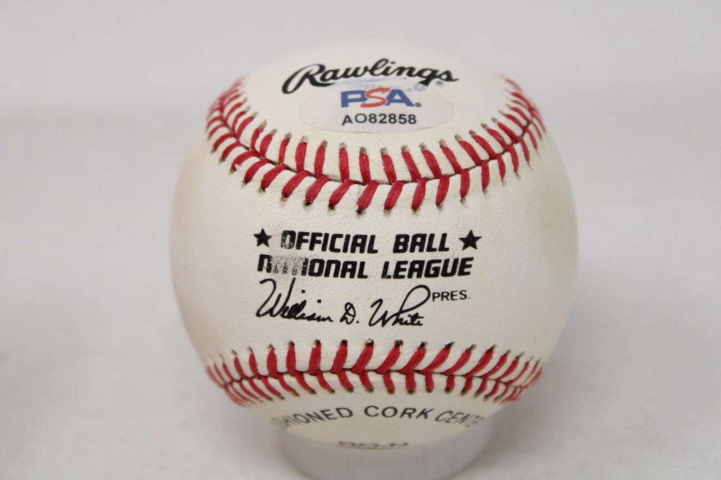 Maury Wills PSA/DNA Authenticated Auto Signed Baseball Dodgers  LA #30 ID: 500681