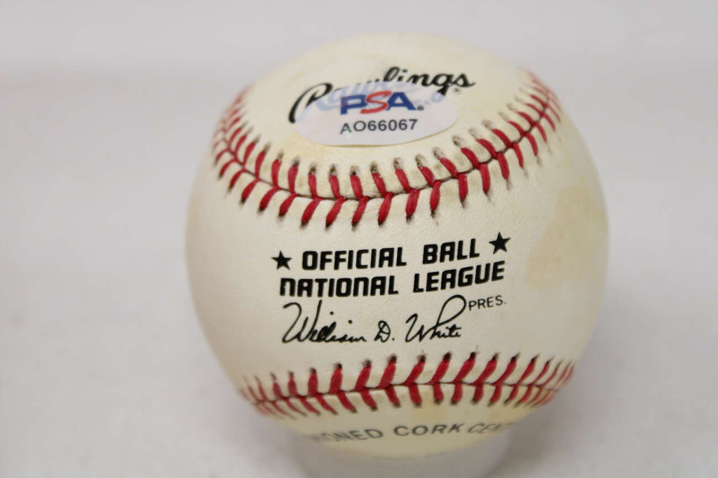 Maury Wills PSA/DNA Authenticated Auto Signed Baseball Dodgers  LA #30 ID: 500683