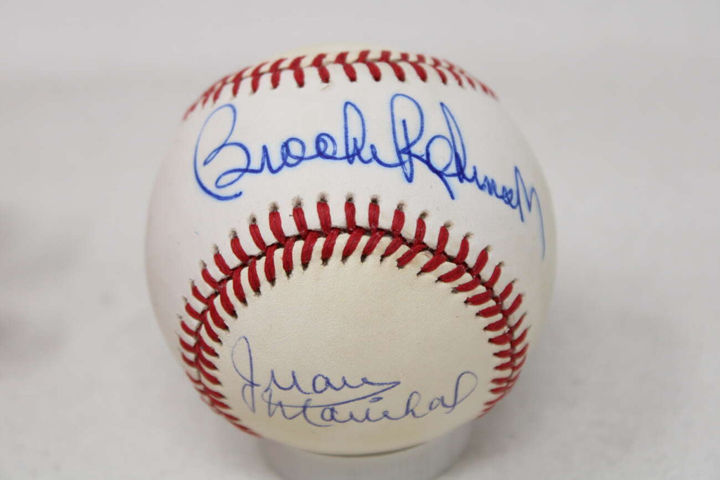 Brooks Robinson Marichal Kell PSA/DNA Authenticated Auto Signed Baseball Orioles
