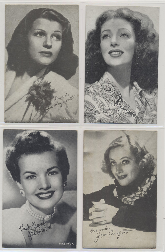 circ 1960's Exhibit Arcade Cards Movie Stars  Lot of 12  #*sku36955