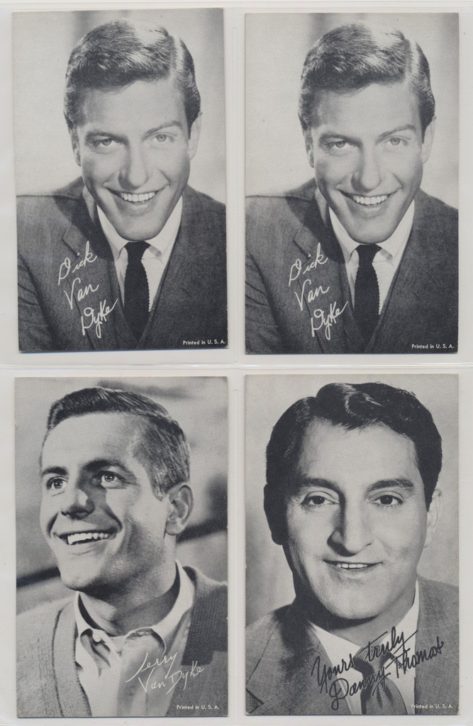 circ 1960's Exhibit Cards of Television and Movie Stars Lot of 4  #*sku36958