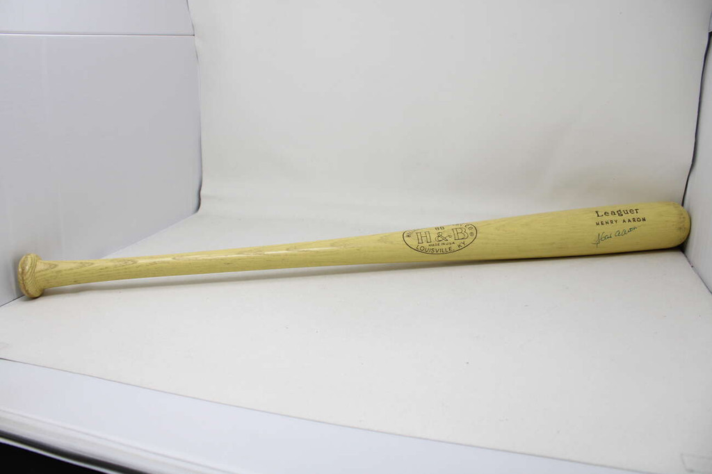 Hank Aaron Bat Signed Auto PSA/DNA Sticker ONLY Braves H & B Hillerich Bradsby