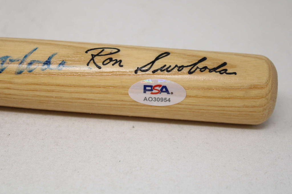 Ron Swoboda Bat Signed Auto PSA/DNA Sticker ONLY Mets MINI BAT ID: 500748
