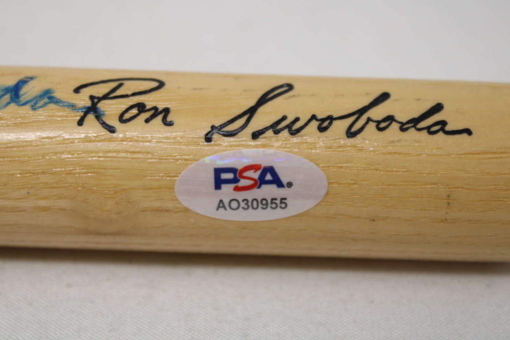 Ron Swoboda Bat Signed Auto PSA/DNA Sticker ONLY Mets MINI BAT ID: 500749