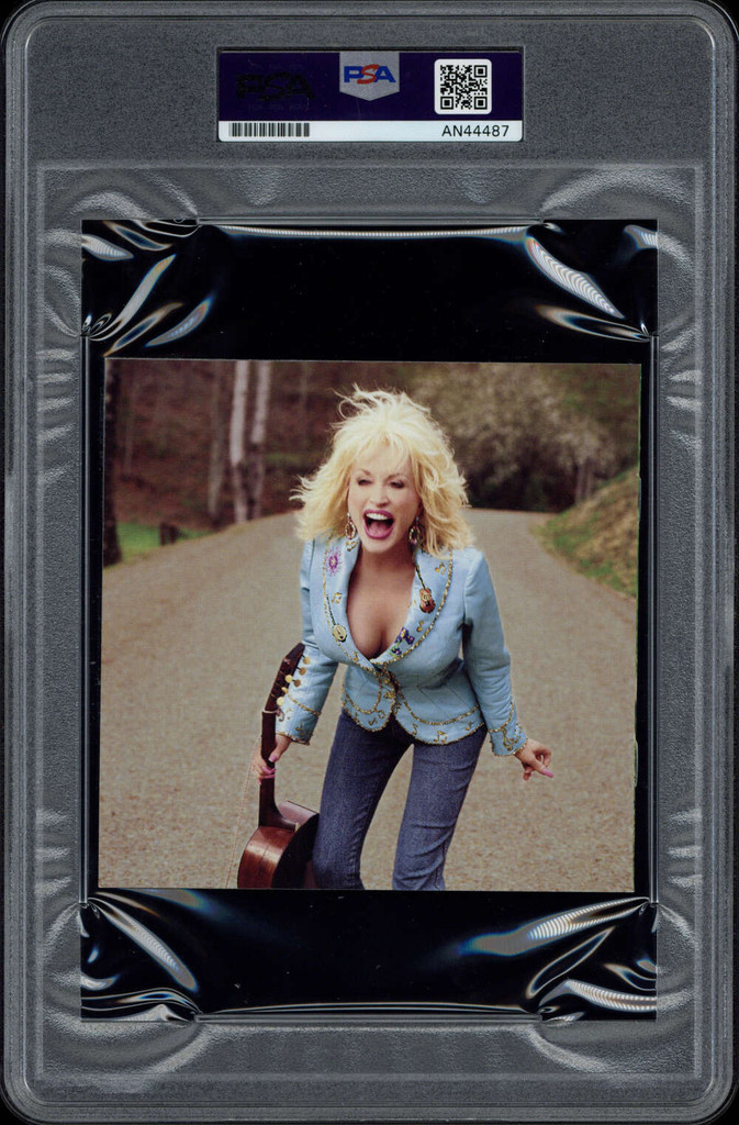 Dolly Parton CD Cover Halos & Horns PSA/DNA Signed Auto Slab