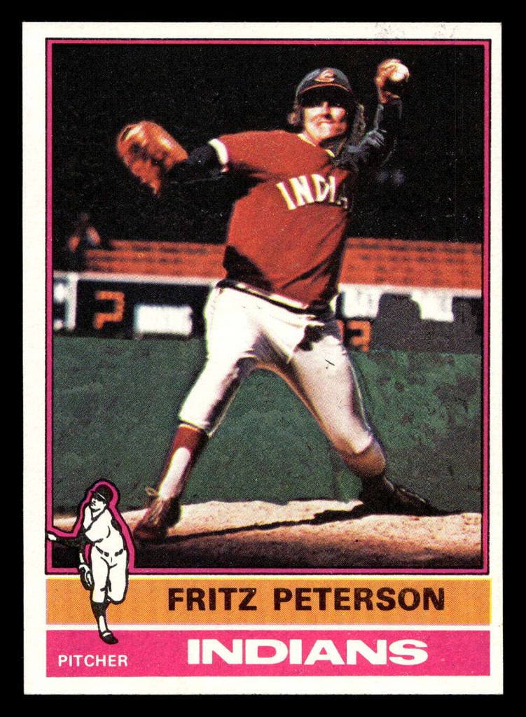 1976 Topps #255 Fritz Peterson Near Mint 