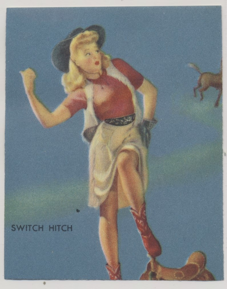 circ 1940's Mutoscope Pinup Girl "Exposed"  (2 1/2 x 3 1/2 inches)  #*sku36976