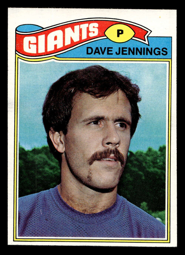 1977 Topps #49 Dave Jennings Near Mint  ID: 501604
