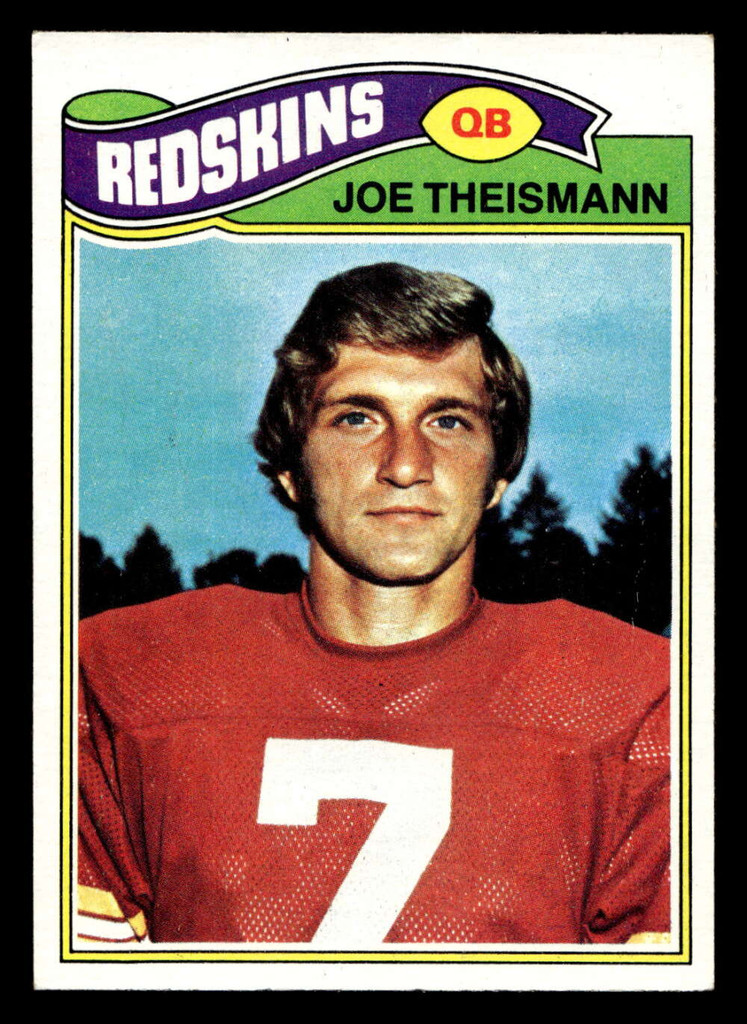 1977 Topps #74 Joe Theismann Very Good  ID: 501719